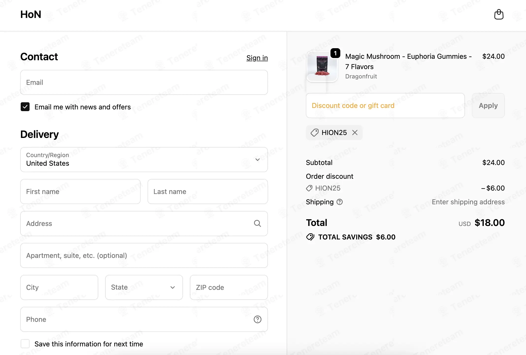 Hi on Nature coupon code: 25% off with HION25. Tested and valid as 1 month ago.