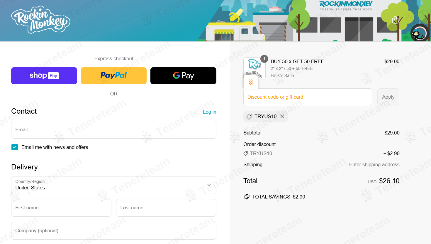 Rockin Monkey coupon code: 10% off with TRYUS10. Tested and valid as 7 months ago.