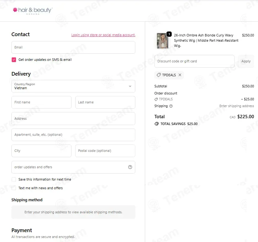 Beauty Supply Store coupon code: $25 off with TPDEALS. Tested and valid as 3 weeks ago.