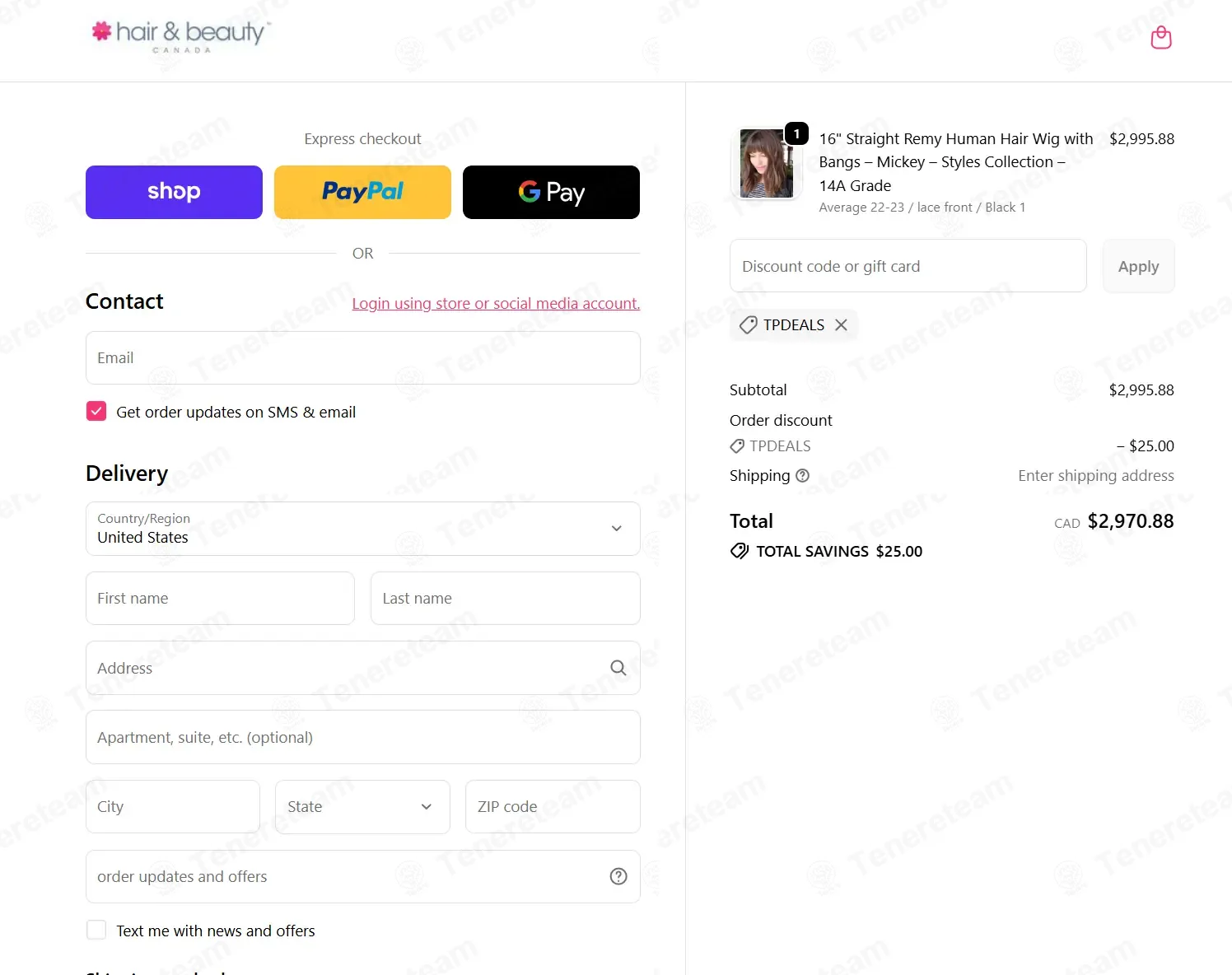 Beauty Supply Store coupon code: $25 off with TPDEALS. Tested and valid as 3 weeks ago.