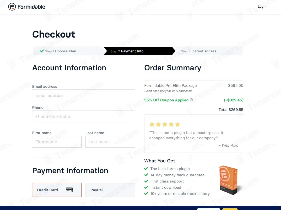 Formidable Forms coupon code: 55% off with D34K4Y. Tested and valid as 5 days ago.