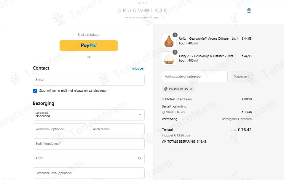 Geurwolkje NL coupon code: 15% off with VADERDAG15. Tested and valid as 9 months ago.