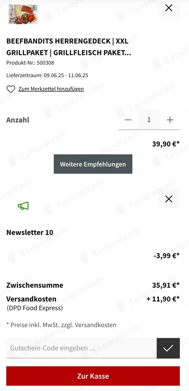 Beefbandits DE coupon code: 10% off with NLBB10. Tested and valid as 1 year ago.