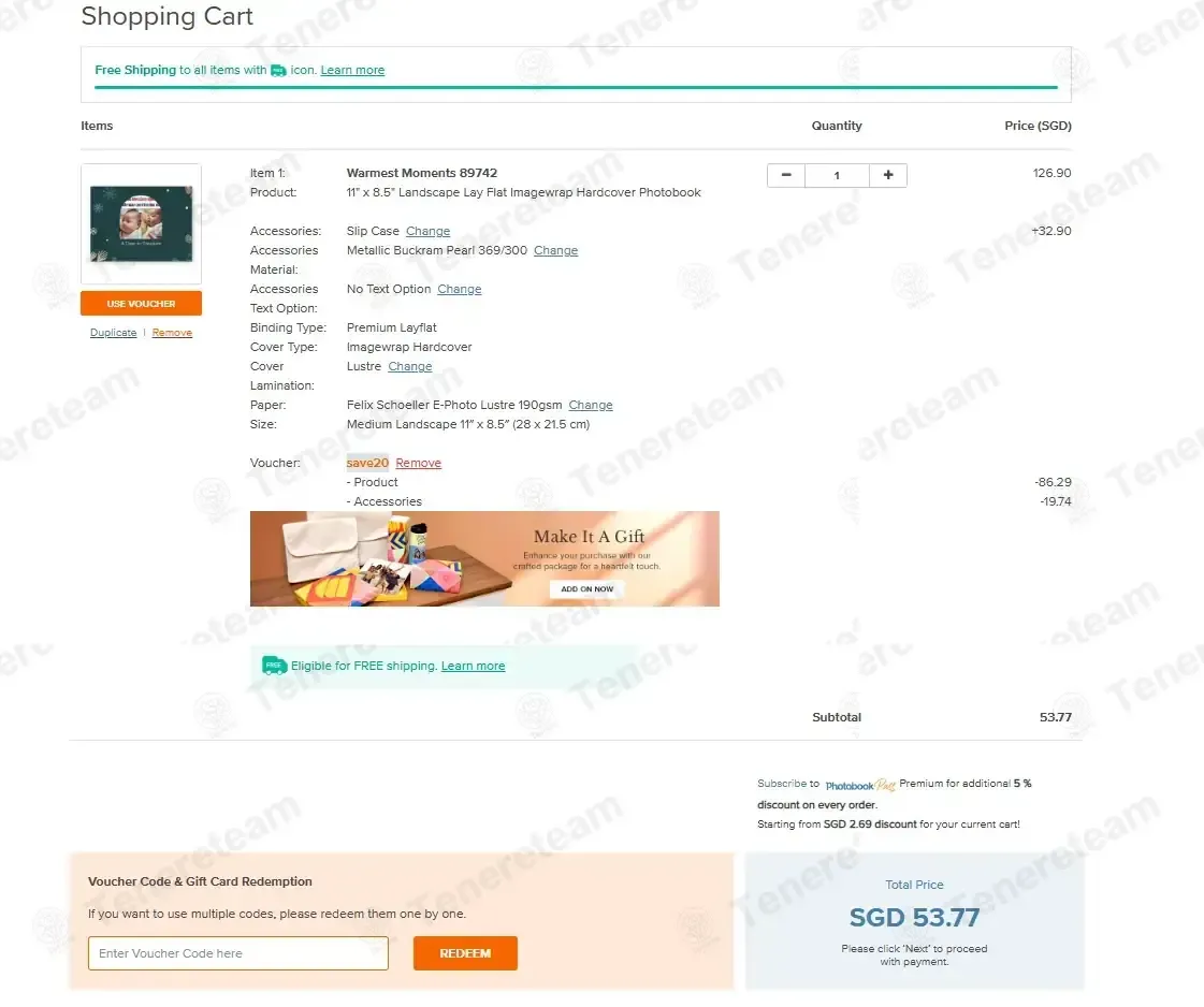 Photobook Singapore coupon code: 20% off with save20. Tested and valid as 1 month ago.