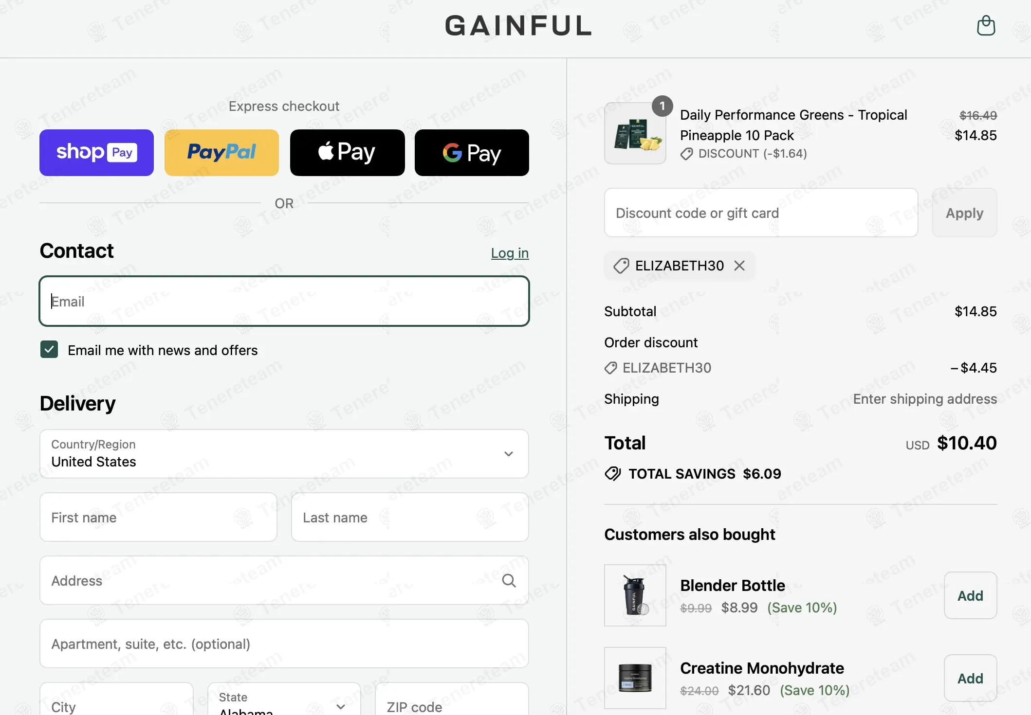 Gainful coupon code: 30% off with ELIZABETH30. Tested and valid as 10 months ago.