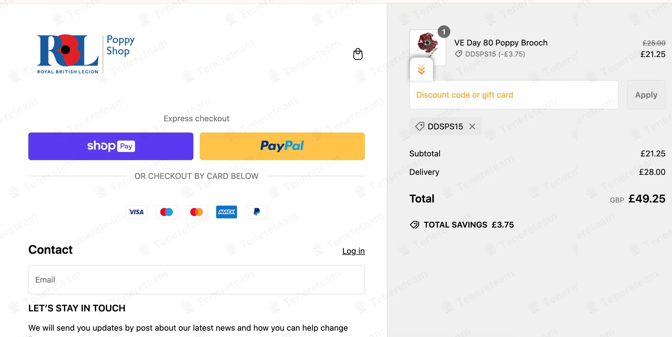The Poppy Shop coupon code: 15% off with DDSPS15. Tested and valid as 7 months ago.
