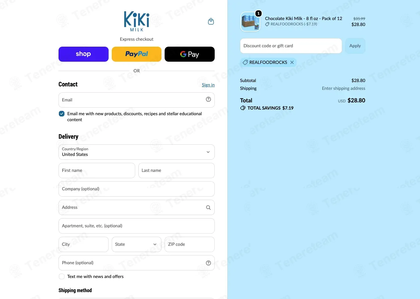Kiki Milk coupon code verified as working at checkout