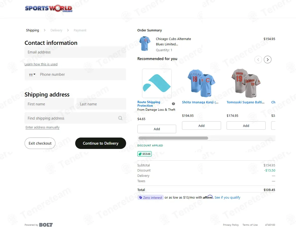 Sports World Chicago coupon code: 10% off with 65346. Tested and valid as 8 months ago.