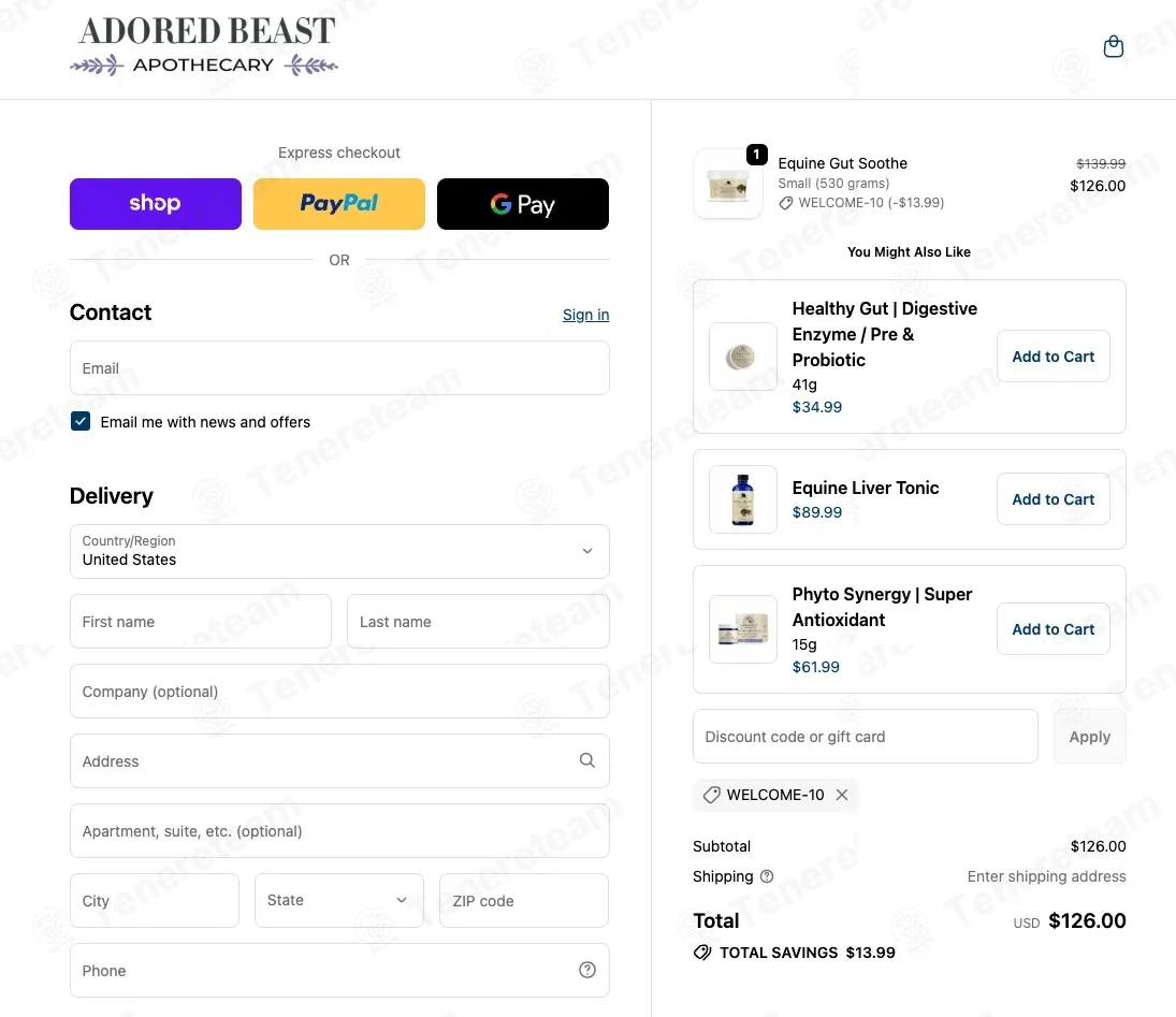 Adored Beast Apothecary coupon code: 10% off with WELCOME-10. Tested and valid as 7 months ago.