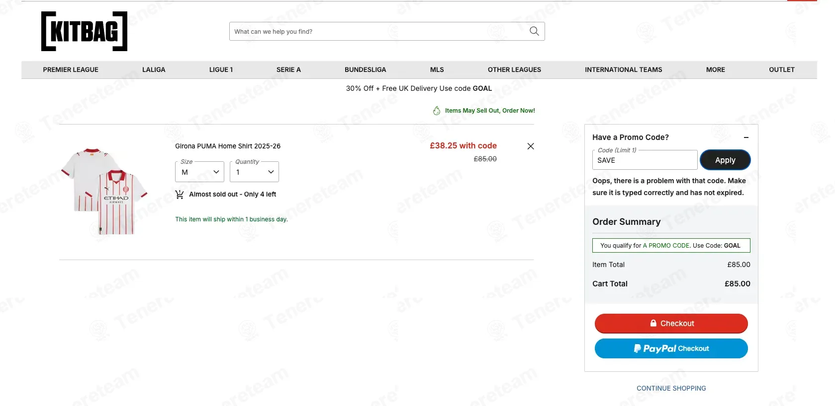 Kitbag coupon code: 30% off with SAVE. Tested and valid as 1 month ago.
