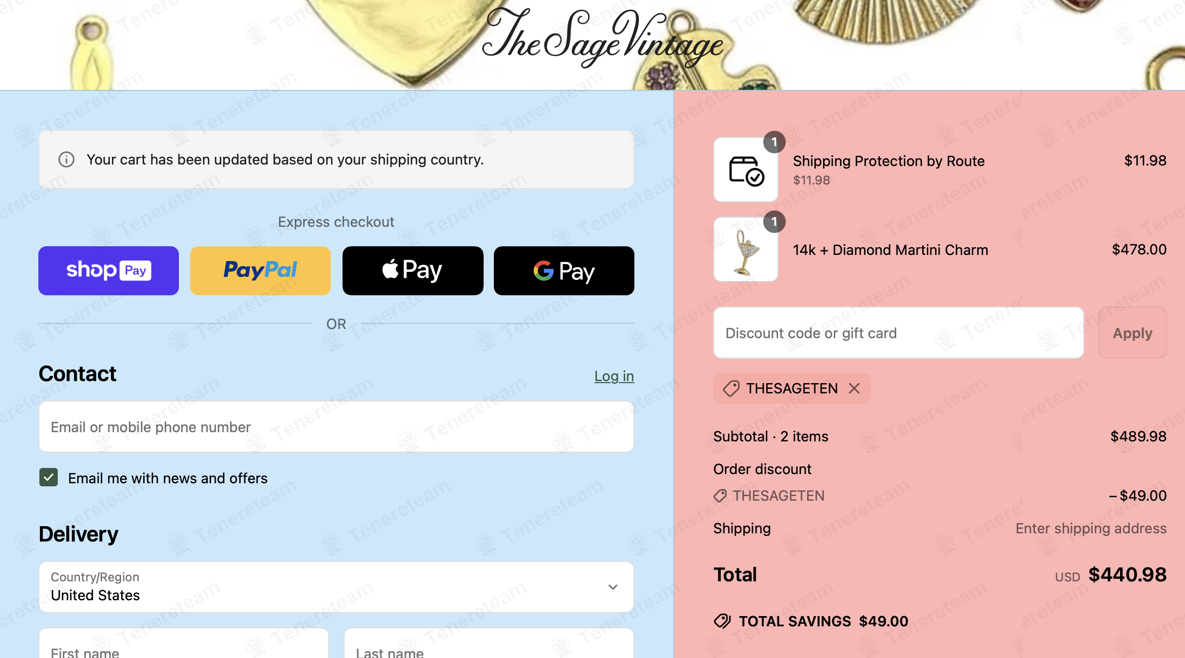 The Sage Vintage coupon code: 10% off with THESAGETEN. Tested and valid as 1 year ago.
