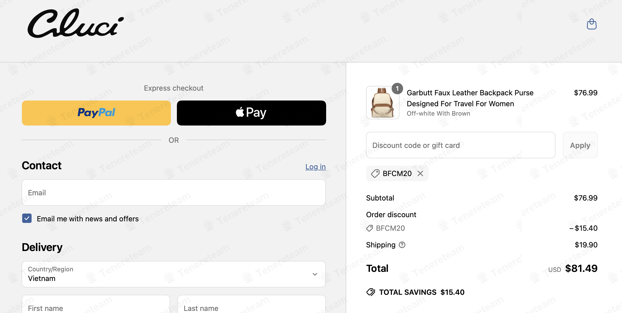Cluci coupon code: 20% off with BFCM20. Tested and valid as 1 year ago.