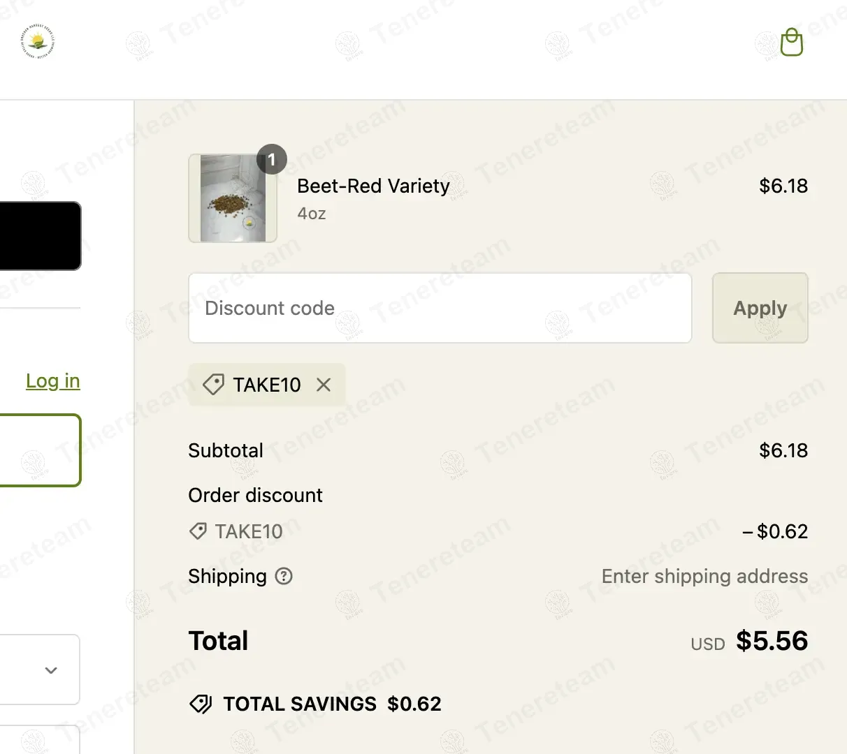 Greener Harvest Seeds coupon code: 10% off with TAKE10. Tested and valid as 1 year ago.