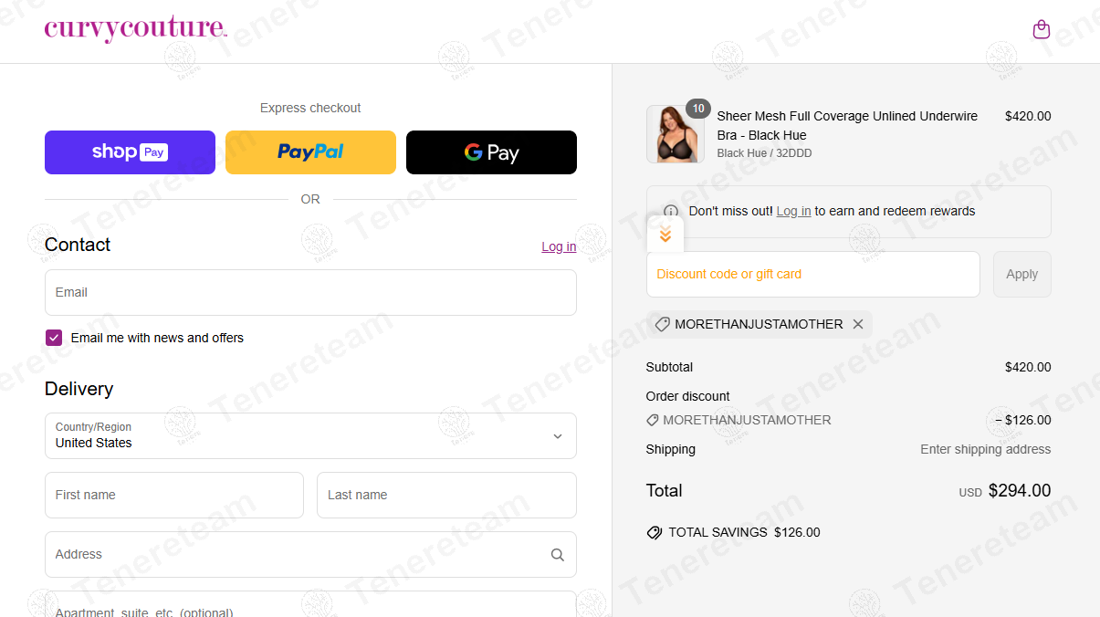 Curvy Couture coupon code: 30% off with MORETHANJUSTAMOTHER. Tested and valid as 1 year ago.