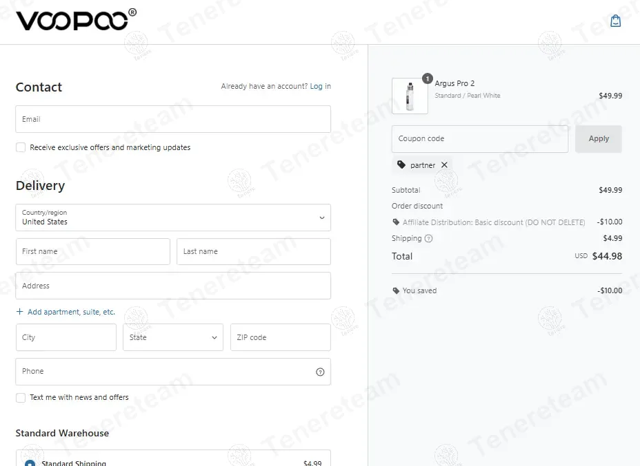 Voopoo Shop coupon code: 20% off with partner. Tested and valid as 11 months ago.