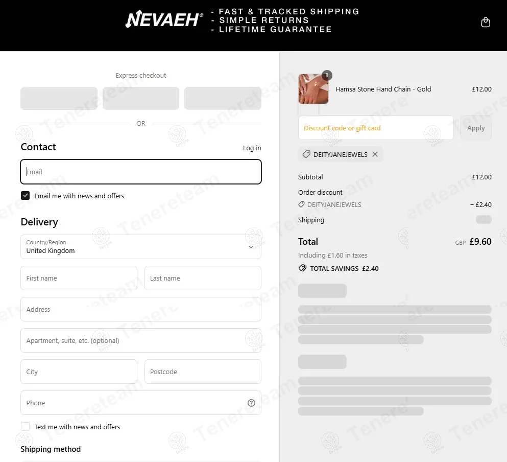 Nevaeh Jewellery coupon code: 20% off with DEITYJANEJEWELS. Tested and valid as 9 months ago.