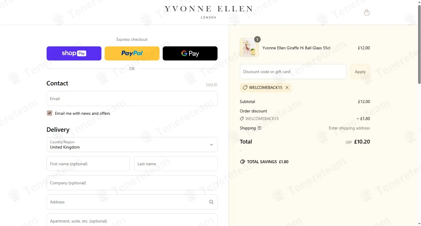 Yvonne Ellen coupon code: 15% off with WELCOMEBACK15. Tested and valid as 1 year ago.