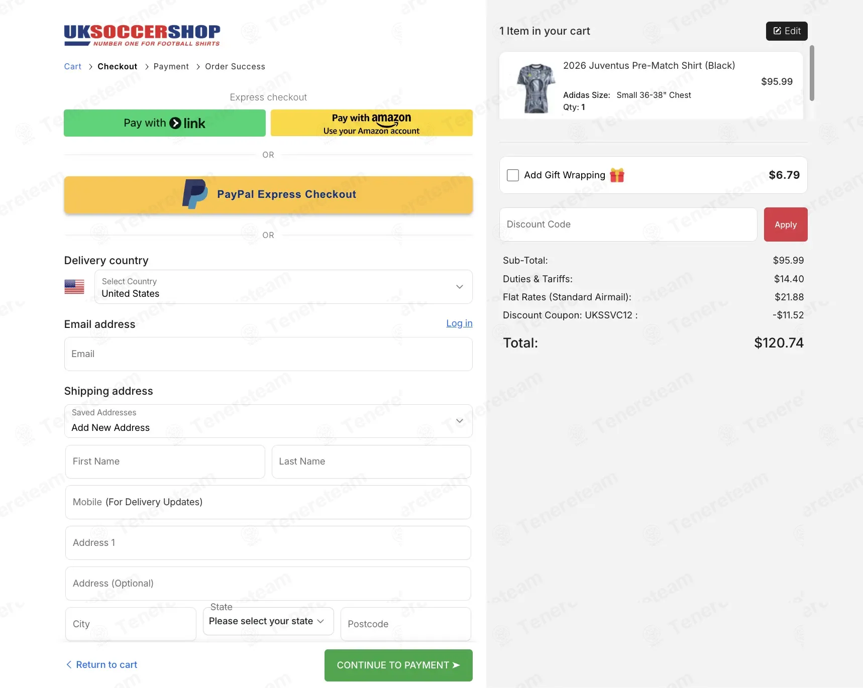 UK Soccer Shop coupon code: 12% off with UKSSVC12. Tested and valid as 1 week ago.