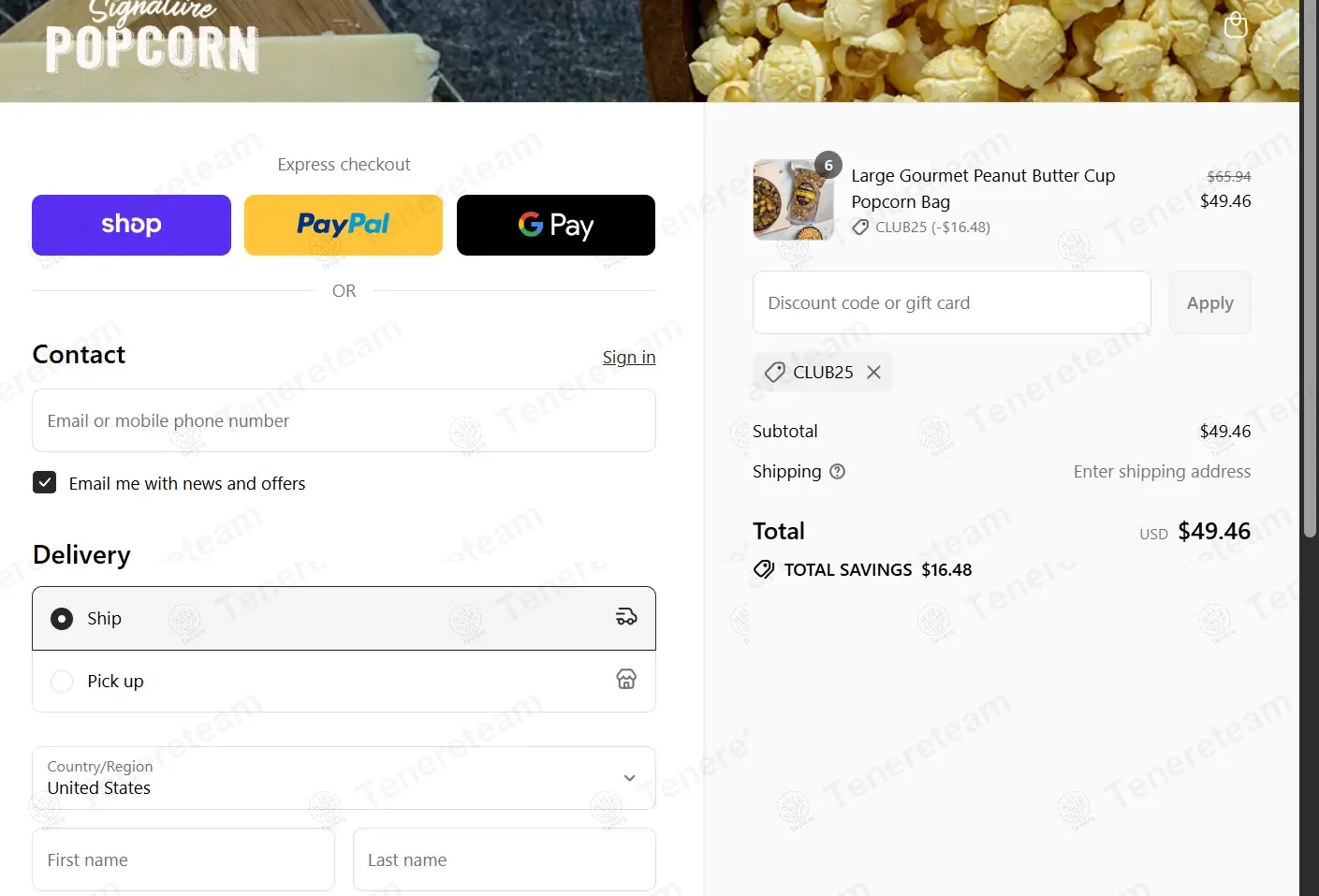 Signature Popcorn coupon code: 25% off with CLUB25. Tested and valid as 10 months ago.