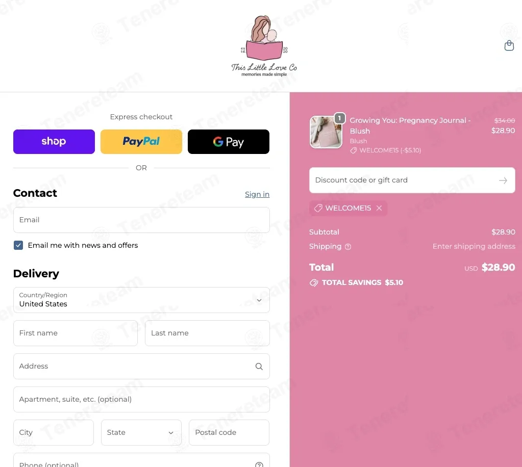 This Little Love Co apply coupon code