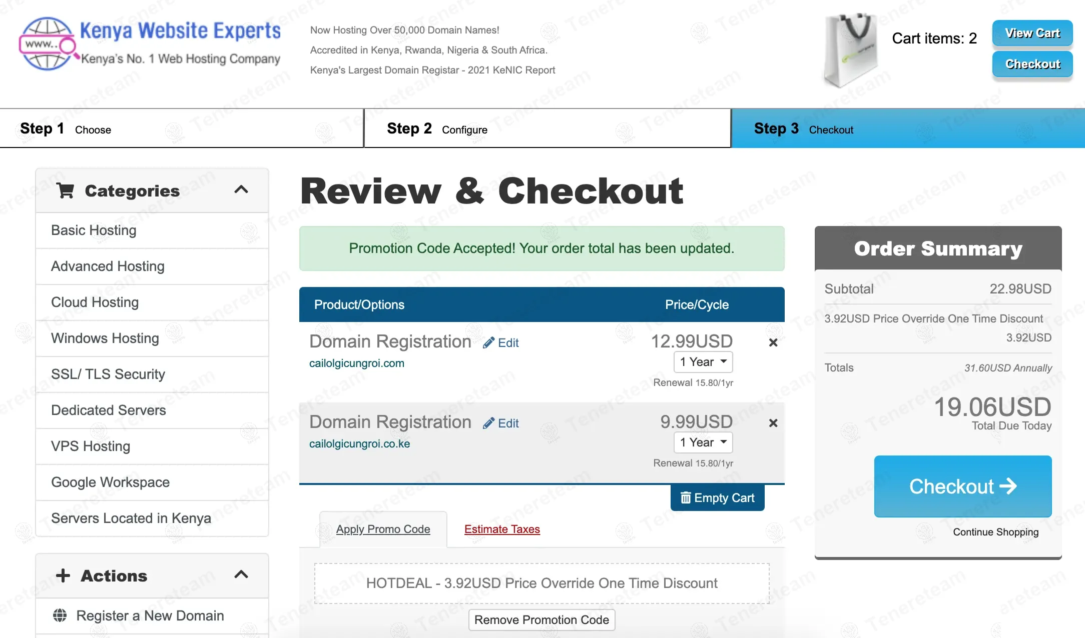 Kenya Website Experts coupon code: $4 off with HOTDEAL. Tested and valid as 9 months ago.