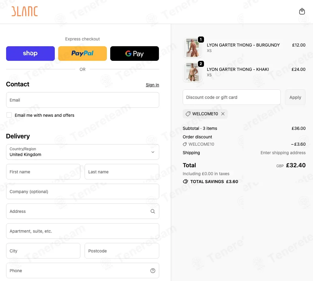 Blanc Menswear coupon code: 10% off with WELCOME10. Tested and valid as 7 months ago.