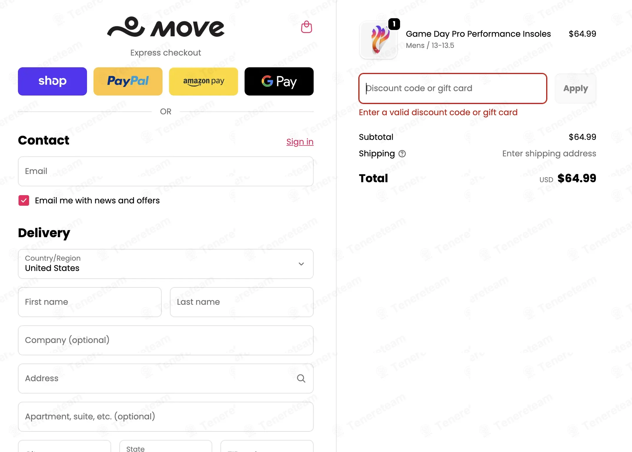 Move Insoles coupon code: 25% off with MOVE25. Tested and valid as 3 months ago.