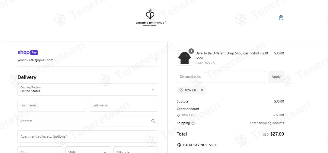 Charms By Prince coupon code: 10% off with 10%_OFF. Tested and valid as 1 year ago.