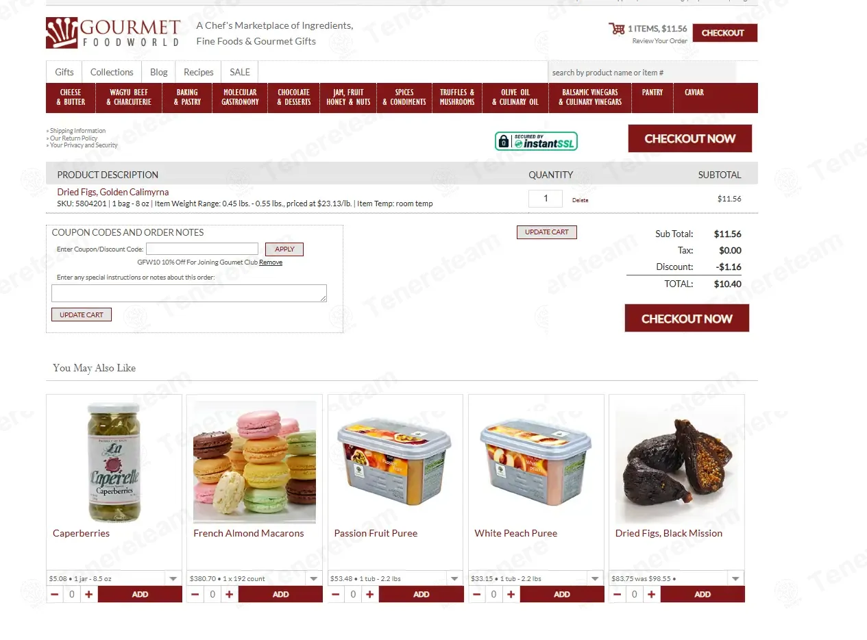 Gourmet Food World coupon code: 10% off with GFW10. Tested and valid as 9 months ago.