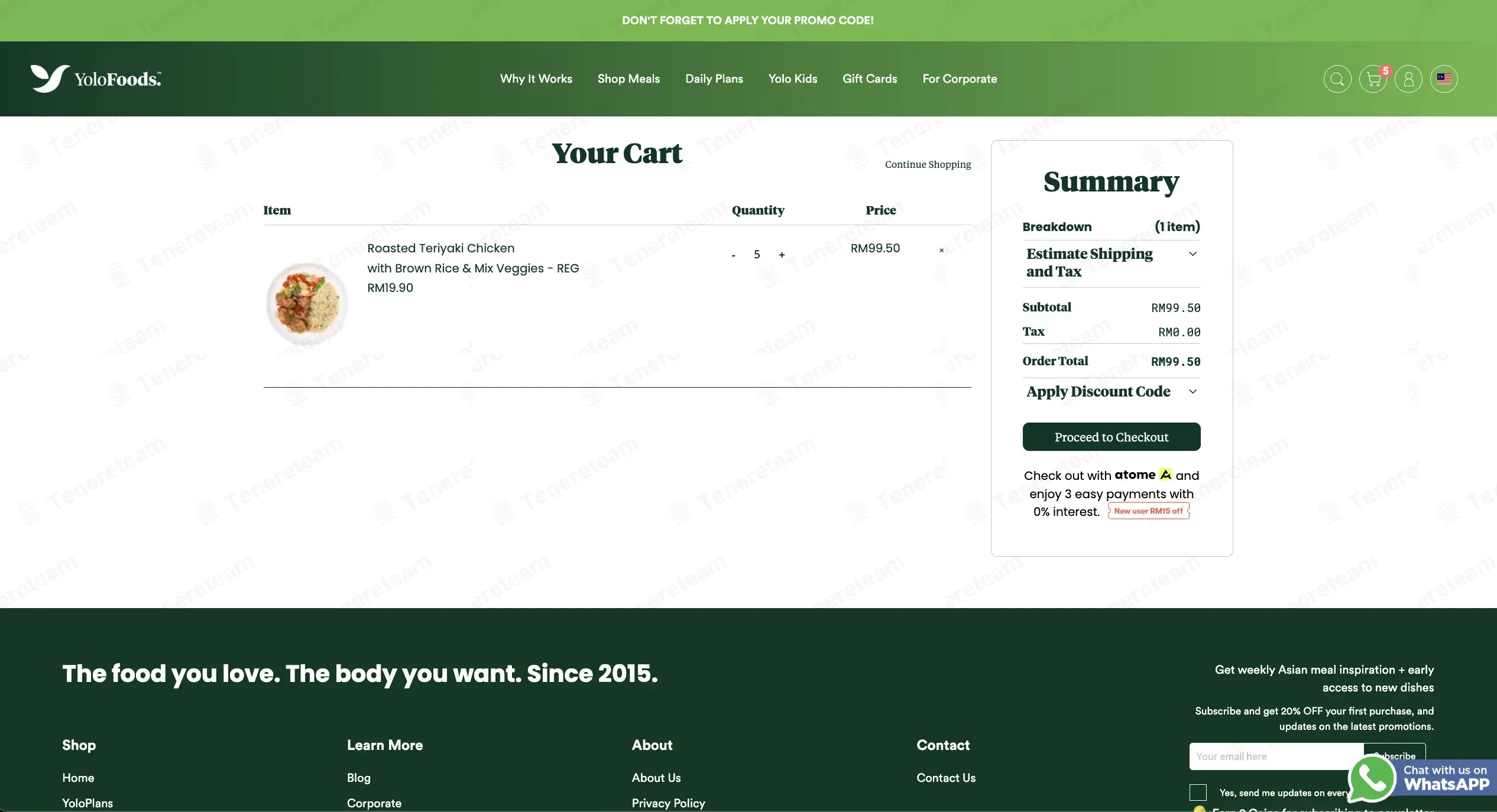 Yolo Foods MY coupon code: Sale off with B4F1. Tested and valid as 2 months ago.