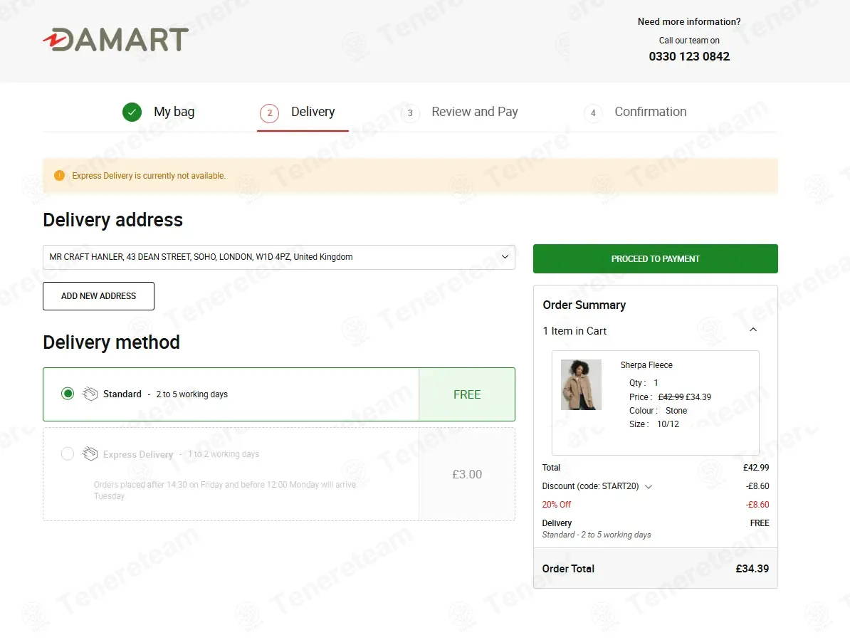 Damart coupon code: 20% off with START20. Tested and valid as 8 months ago.
