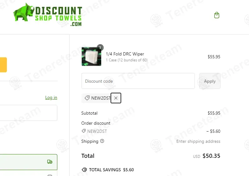 Discount Shop Towels coupon code: 10% off with NEW2DST. Tested and valid as 1 year ago.