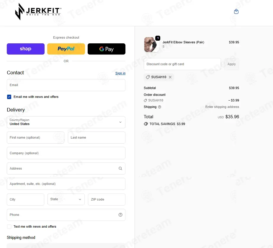 JerkFit coupon code: 10% off with SUSAH10. Tested and valid as 2 weeks ago.
