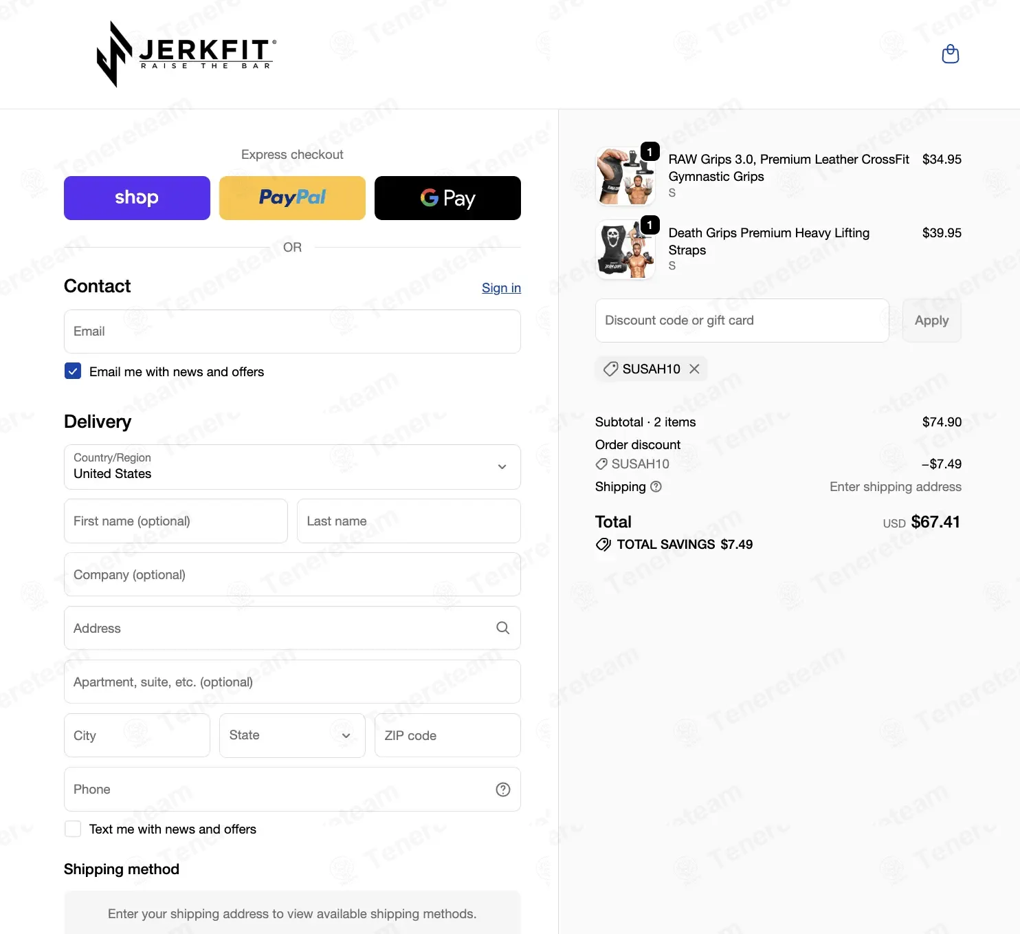 JerkFit coupon code: 10% off with SUSAH10. Tested and valid as 2 weeks ago.