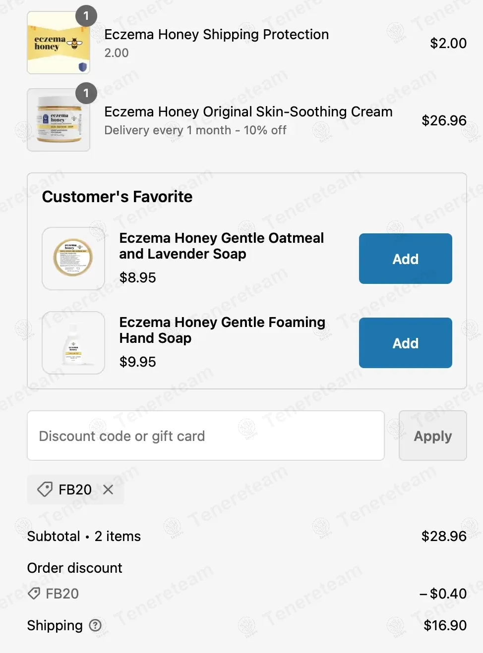 Eczema Honey Co coupon code: 20% off with FB20. Tested and valid as 1 year ago.