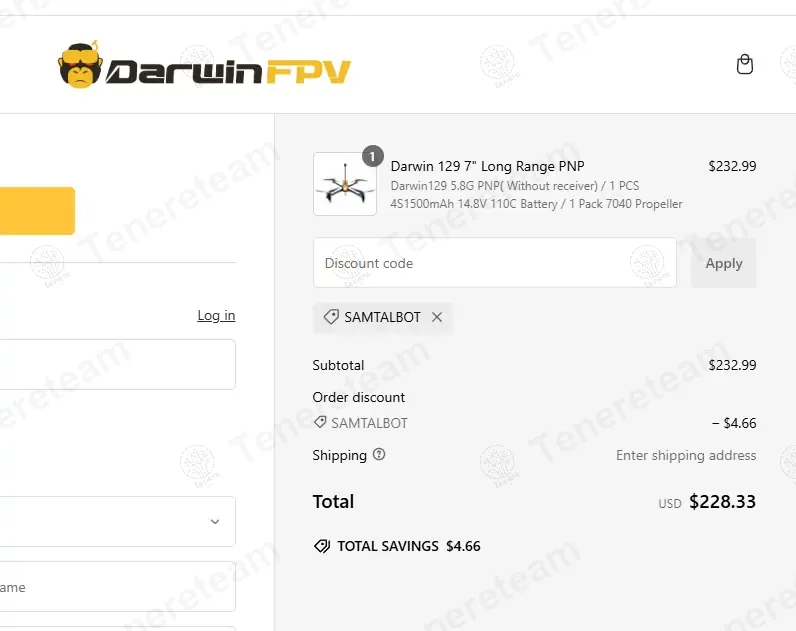 DarwinFPV apply coupon code