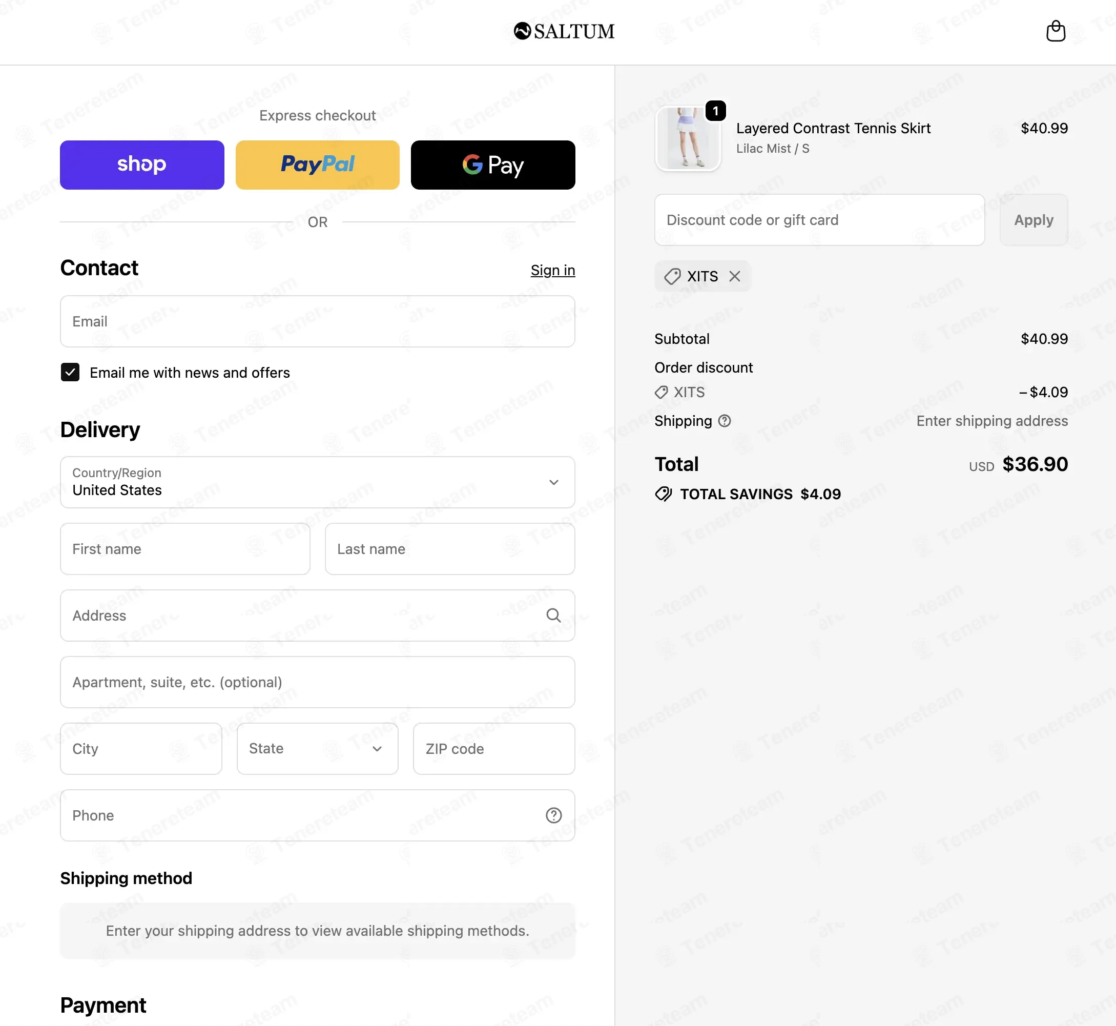 Saltum Sports coupon code: 10% off with XITS. Tested and valid as 2 weeks ago.