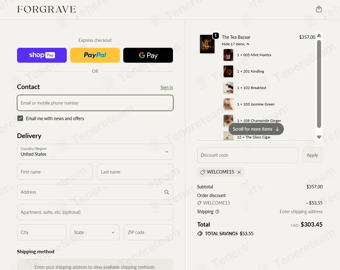 World of Forgrave coupon code: 15% off with WELCOME15. Tested and valid as 1 month ago.