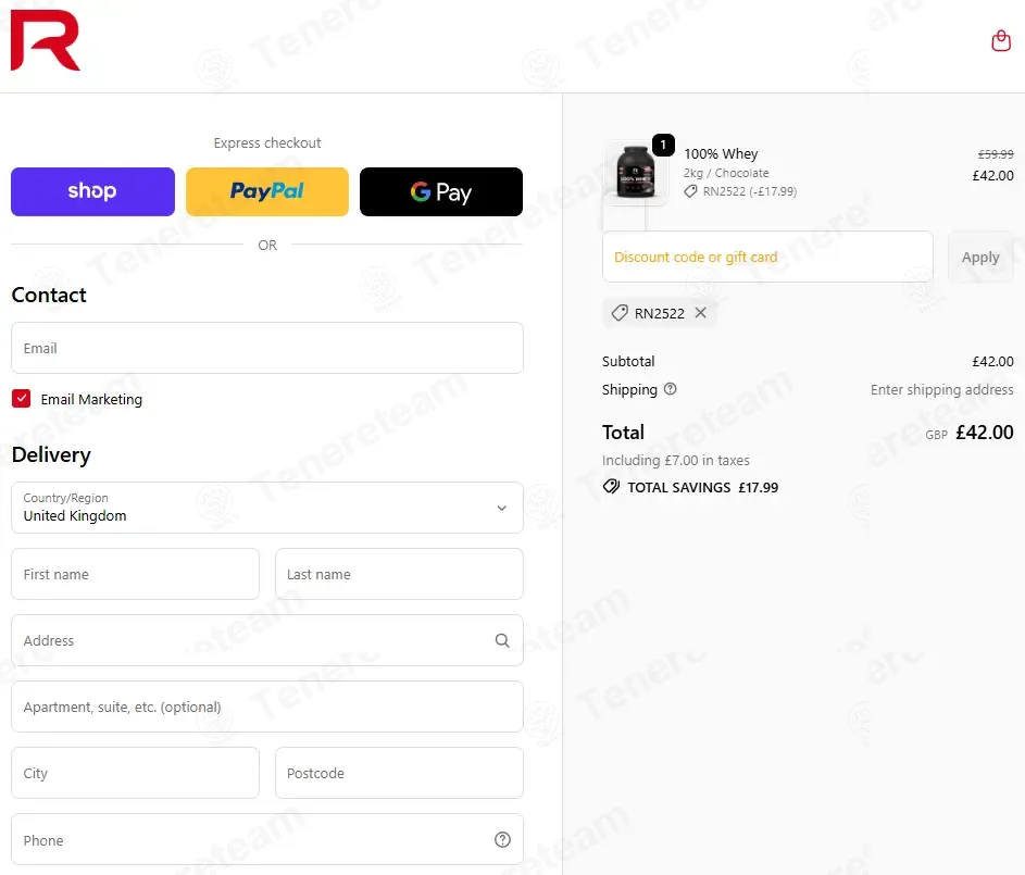 Reflex Nutrition coupon code: 30% off with RN2522. Tested and valid as 8 months ago.