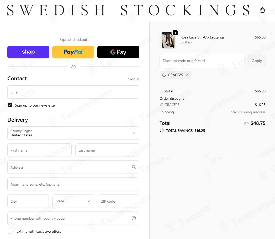 Swedish Stockings coupon code: 25% off with GRACE25. Tested and valid as 1 week ago.