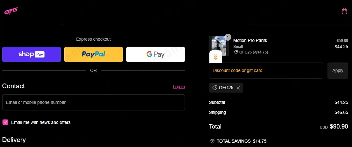 Go Fast Girls coupon code: 25% off with GFG25. Tested and valid as 1 year ago.