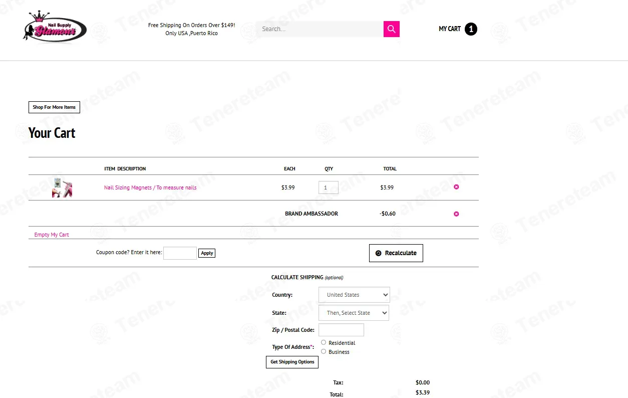 Nail Supply Glamour coupon code: 15% off with JOC15. Tested and valid as 3 weeks ago.