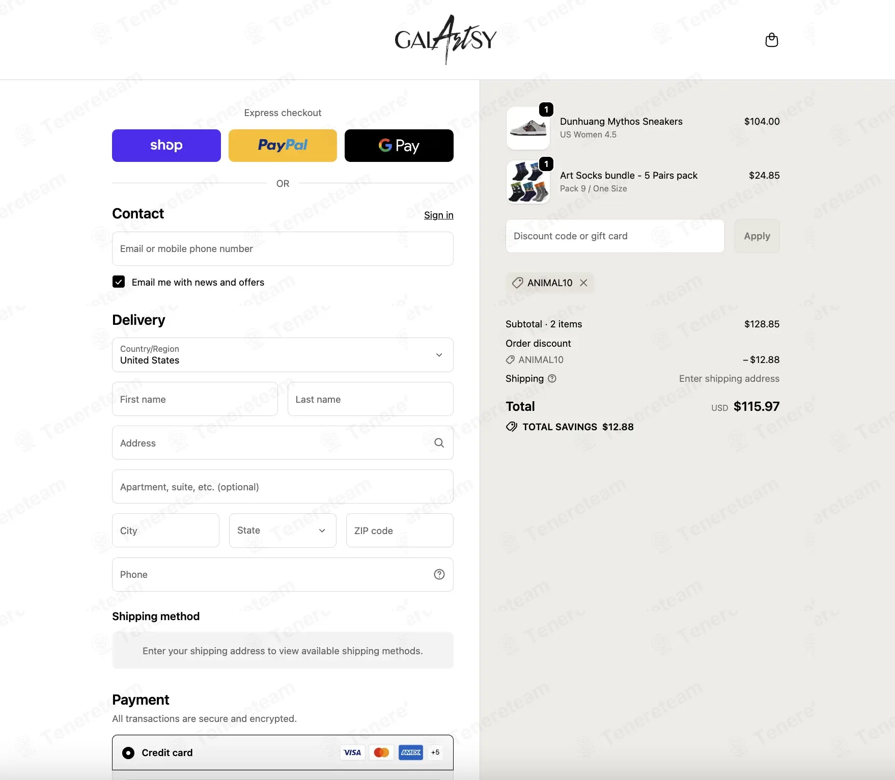 Galartsy coupon code: 10% off with ANIMAL10. Tested and valid as 1 week ago.