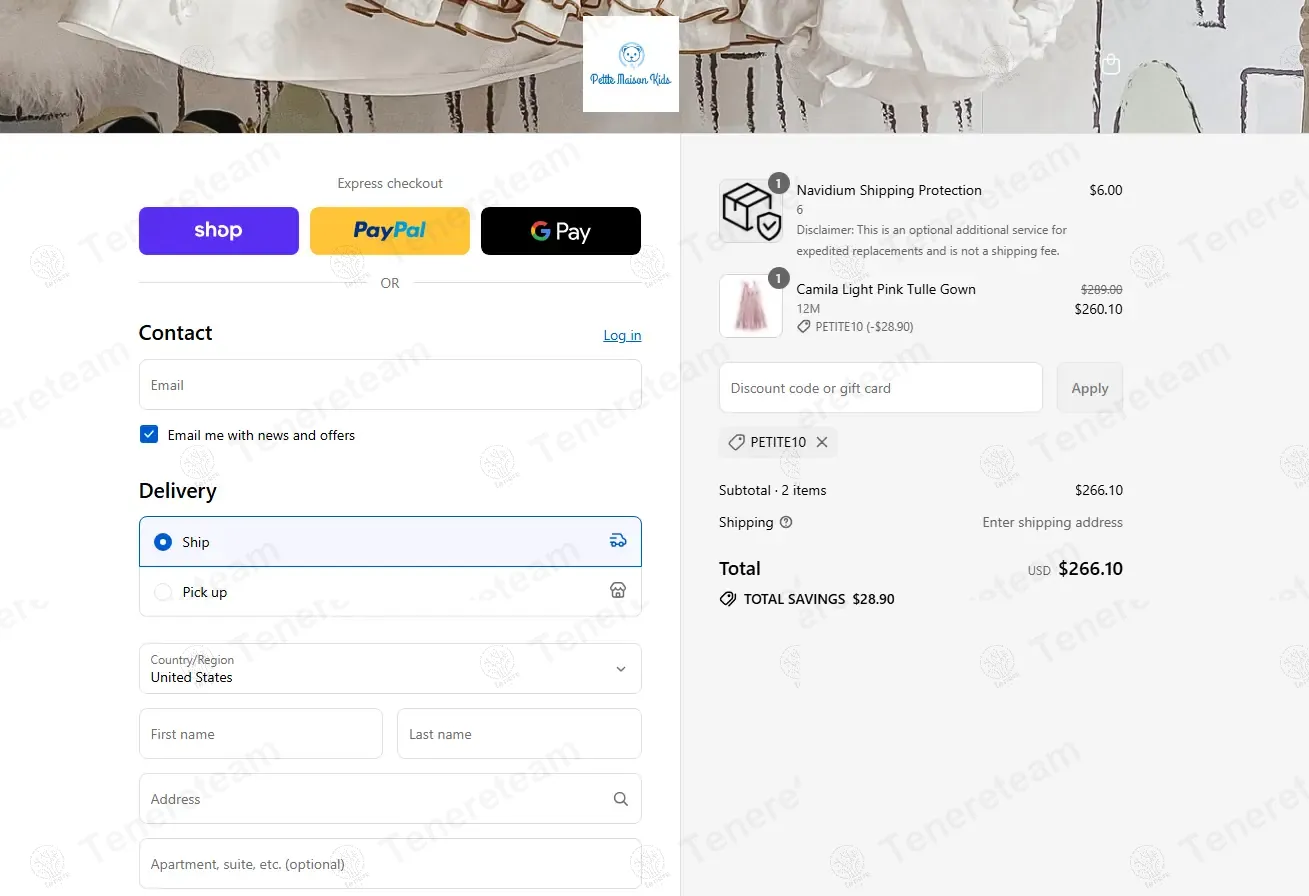 Petitemaisonkids coupon code: 10% off with PETITE10. Tested and valid as 9 months ago.