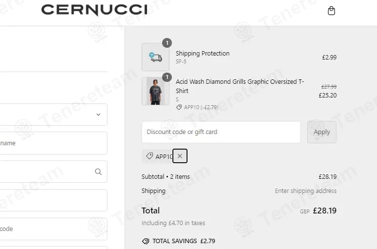 Cernucci coupon code: 10% off with APP10. Tested and valid as 1 year ago.