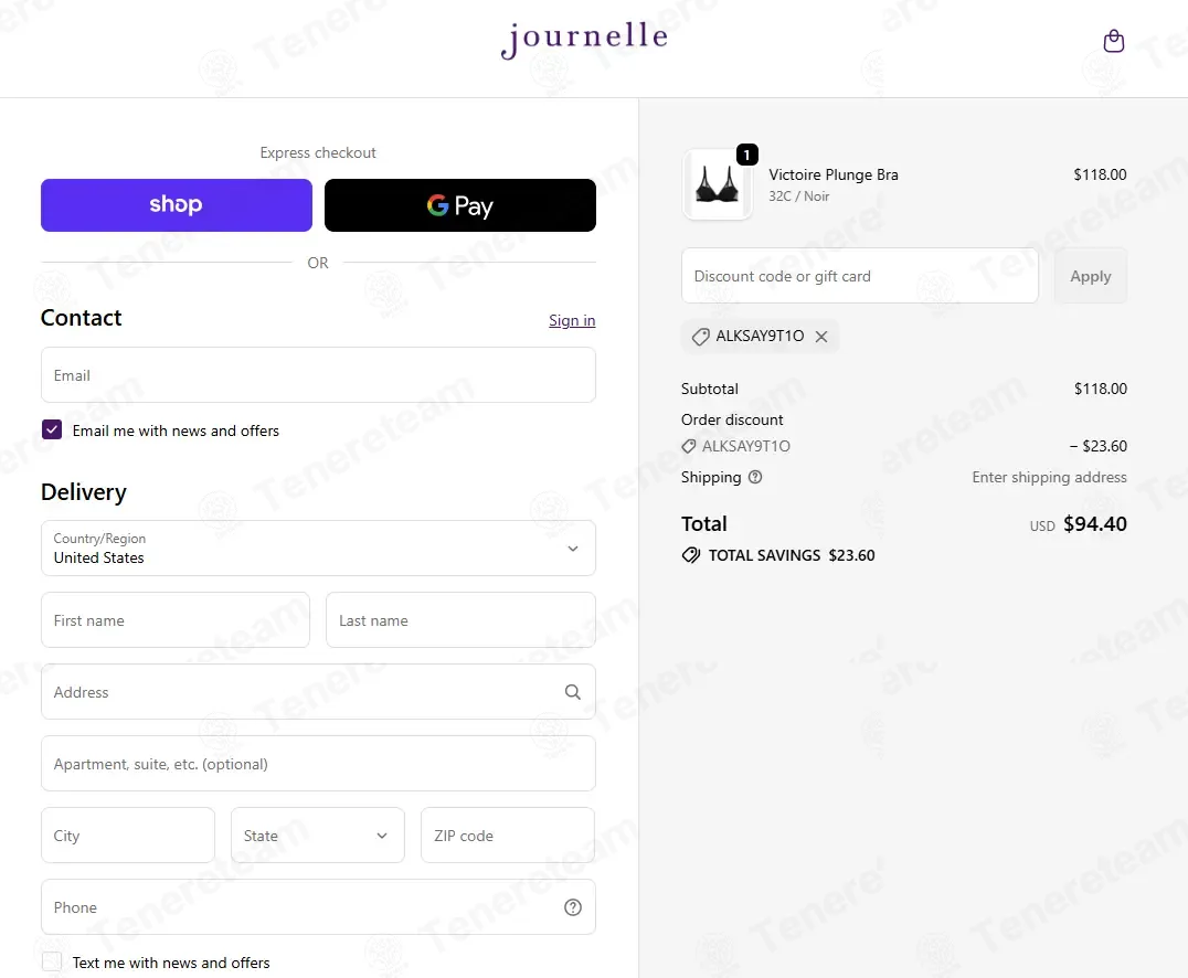Journelle.com coupon code: 20% off with ALKSAY9T1O. Tested and valid as 10 months ago.