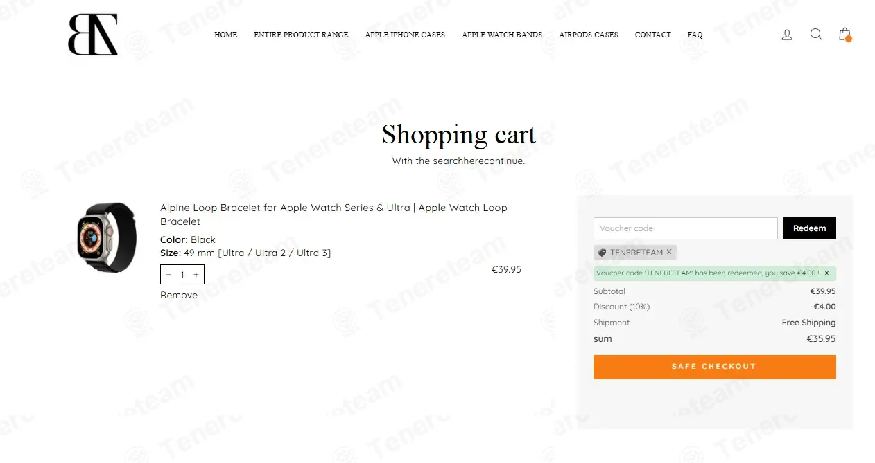 Bezzos Shop DE coupon code: 10% off with TENERETEAM. Tested and valid as 2 weeks ago.