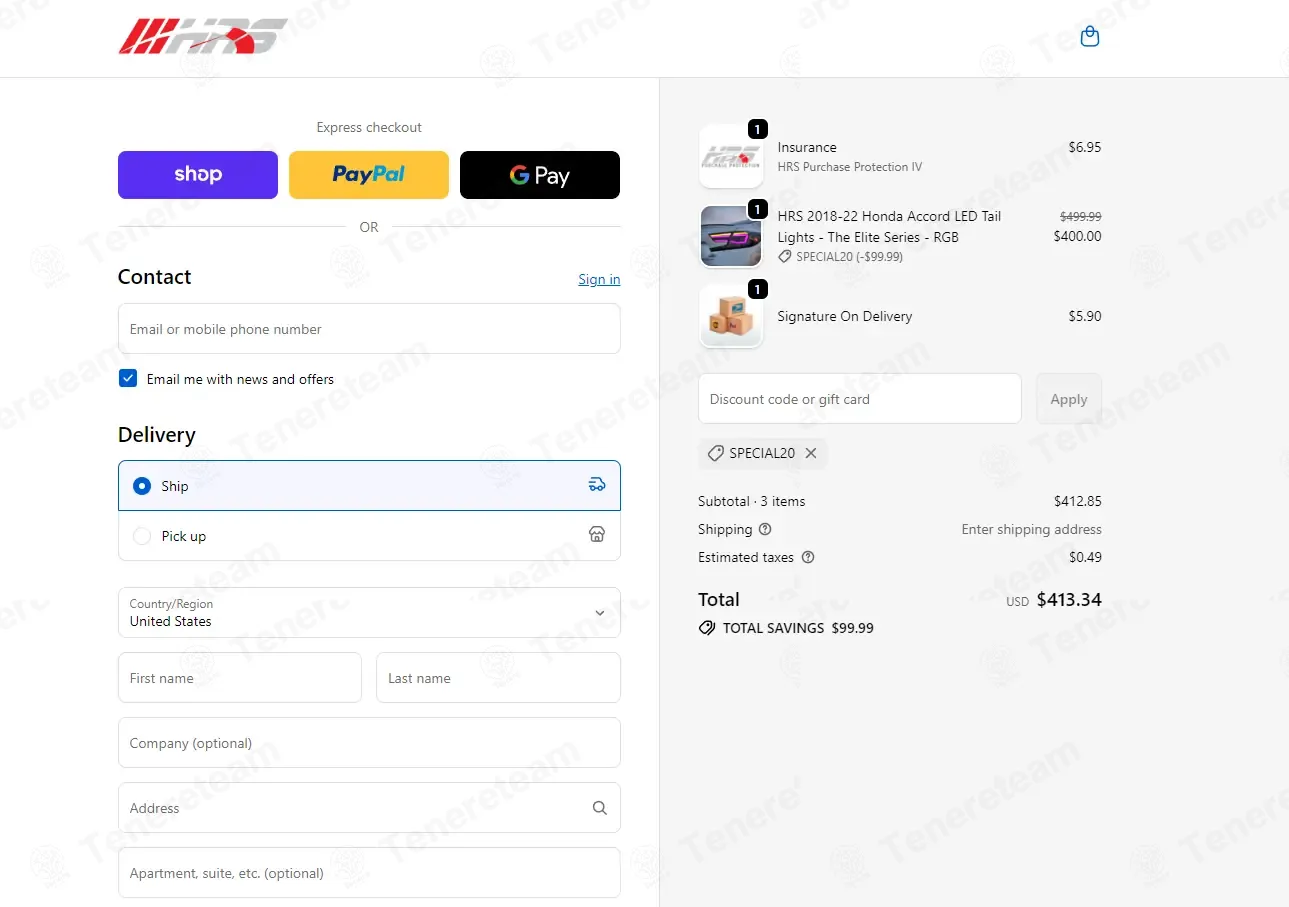 HIREV SPORTS coupon code: 20% off with SPECIAL20. Tested and valid as 8 months ago.