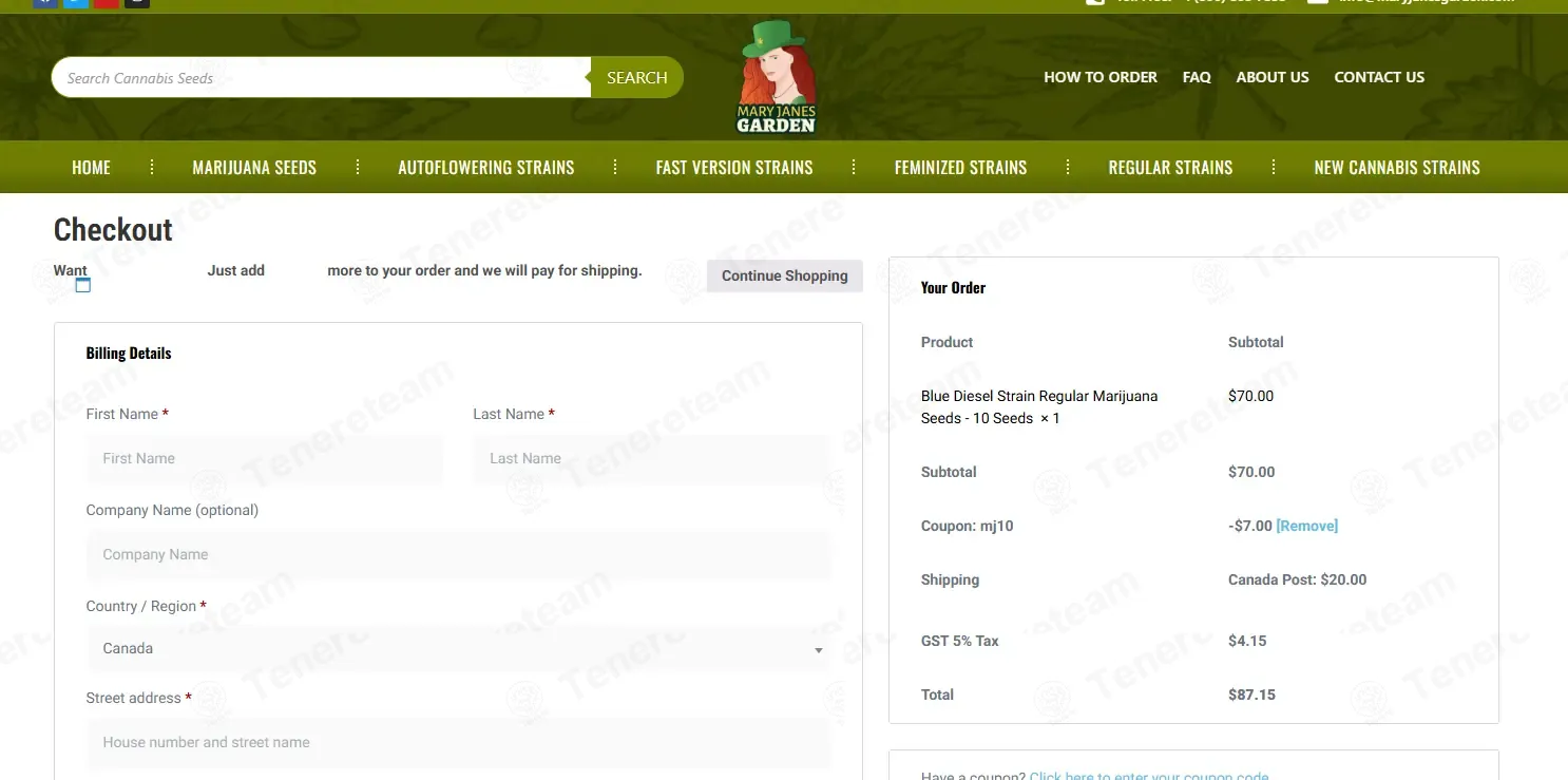 Mary Jane's Garden coupon code: 10% off with mj10. Tested and valid as 6 days ago.