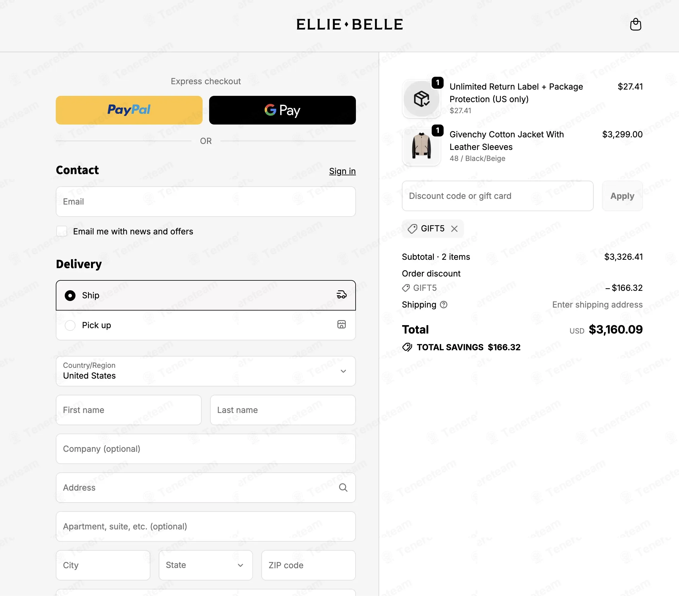 Ellie Belle coupon code: 5% off with GIFT5. Tested and valid as 1 month ago.